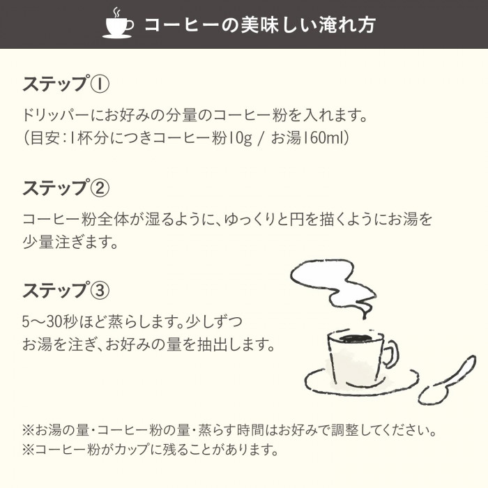 コーヒーの美味しい淹れ方