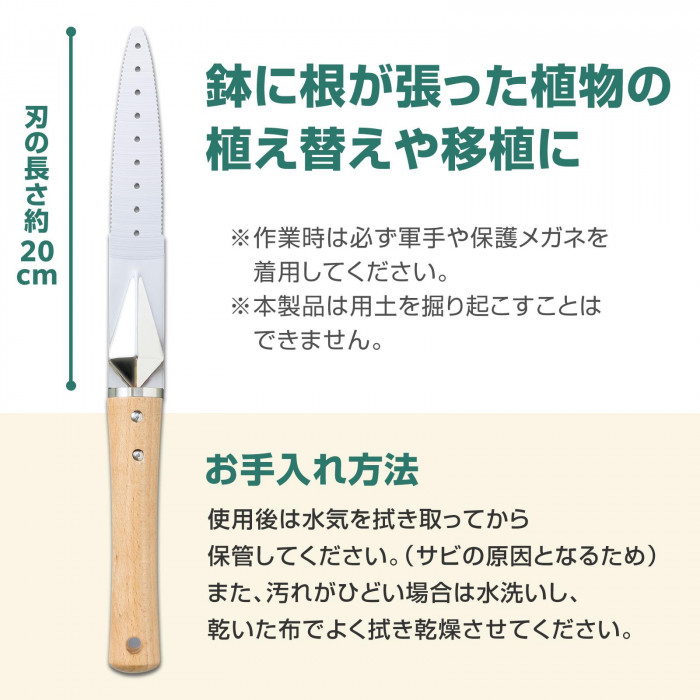 刃の長さ約20cm。