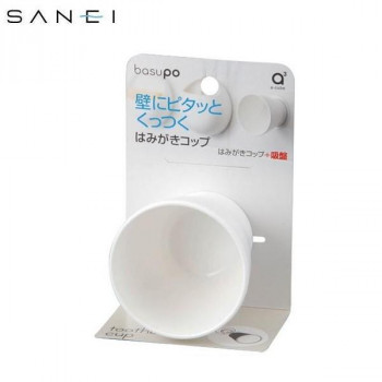三栄水栓　SANEI　basupo（バスポ）　はみがきコップ　PW6812　W4・ホワイト