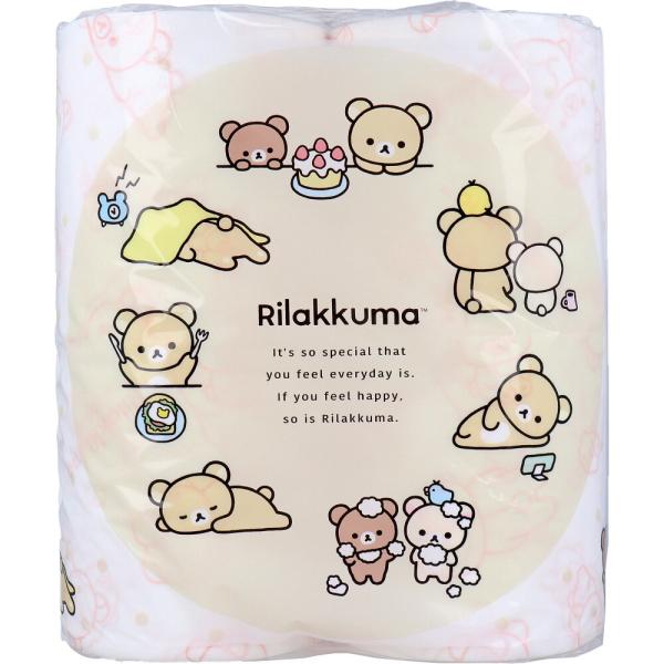 リラックマ トイレットペーパー 33mダブル×4ロール入