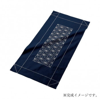 170 刺し子キット テーブルセンター麻の葉