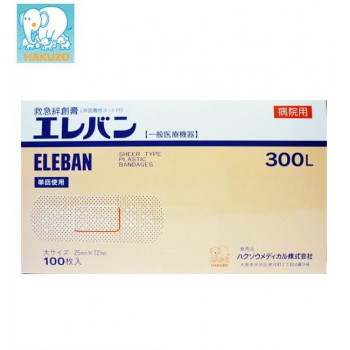 ハクゾウメディカル　エレバン　No.300L　25mm×72mm　100枚入　1330004