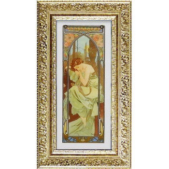 ART FRAMES アルフォンス ミュシャ 夜の安らぎ　AM-07514