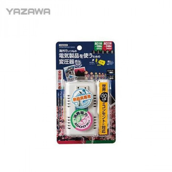 YAZAWA(ヤザワ)　海外旅行用変圧器 マルチ変換プラグ(A/C/O/BF/SEタイプ)  HTDM130240V1500W