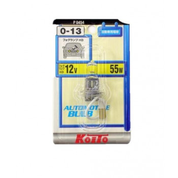 KOITO　ノーマルハロゲンバルブ0-13　H3　12V55W　クリア　P0454
