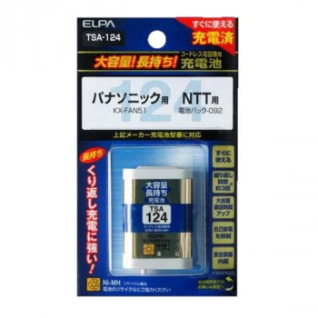 ELPA(エルパ)　大容量長持ち充電池　TSA-124　1832900