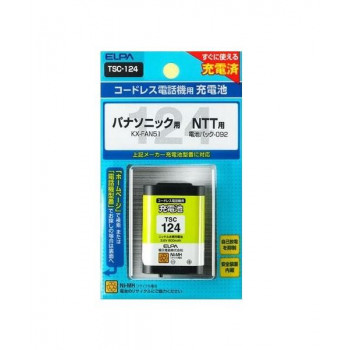 ELPA(エルパ)　電話機用充電池　TSC-124　1835500