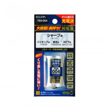 ELPA(エルパ)　大容量長持ち充電池　TSA-004　1830700