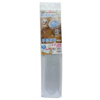 防水保護シート　トイレ床用　90cm×80cm　透明(TO)　BKT-9080　