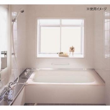 浴室目隠しシート　46cm丈×90cm巻　無地　ベージュ(BE)　YMS-4601