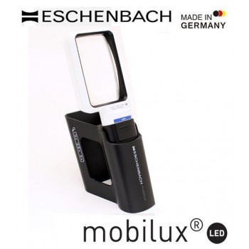 エッシェンバッハ　mobiluxLED+mobase　LEDワイドライトルーペ＆専用スタンド　50×75mm(3.5倍)　1511-3M