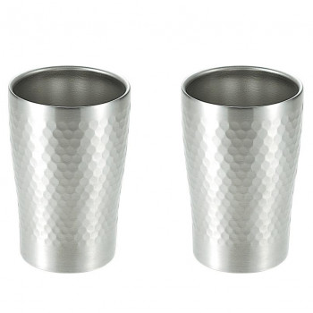 颯 ステンレス二重タンブラー280ml 2pcs SOH-300
