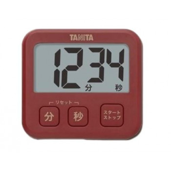 TANITA タニタ 薄型タイマー　レッド・TD408RD