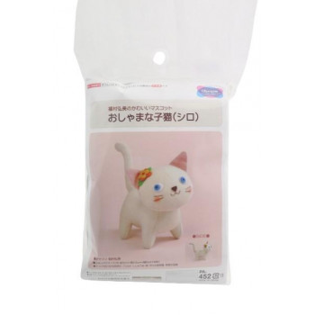 パッチワークキット　おしゃまな子猫（シロ）　PA-452