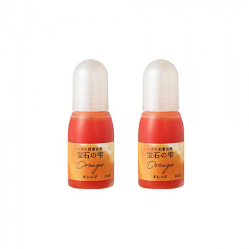 PADICO パジコ　UVレジン用着色剤　宝石の雫 10ml　2本セット　Orange オレンジ　403036