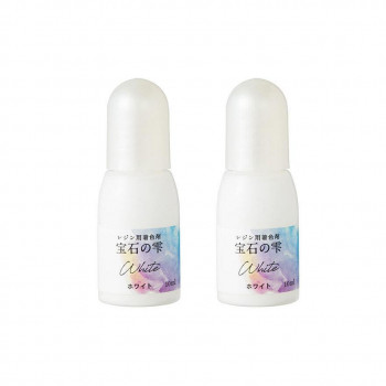 PADICO パジコ　UVレジン用着色剤　宝石の雫 10ml　2本セット　White ホワイト　403045
