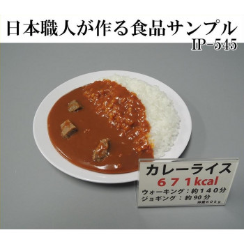 日本職人が作る  食品サンプル　カロリー表示付き カレーライス　IP-545