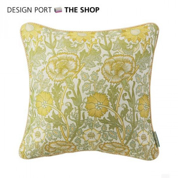 川島織物セルコン　Morris Design Studio　ピンクアンドローズ　背当クッションカバー　45×45cm　LL1718　Y・イエロー