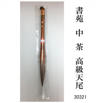30321 書苑 中 茶 高級天尾 条幅 カタメ