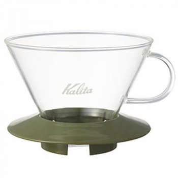 Kalita(カリタ)　ガラスドリッパー　WDG-185　05110・AG(グリーン)