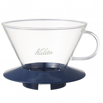 Kalita(カリタ)　ガラスドリッパー　WDG-185　05111・SB(ブルー)