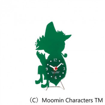 MOOMIN シルエットワイヤースタンド ミニ置き時計 スナフキン KC-5082
