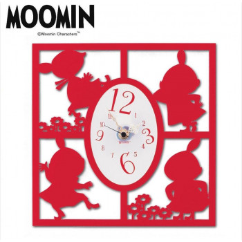 MOOMIN シルエット時計 リトルミイ たくさん KC-5017