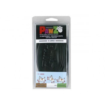 正規輸入品　アメリカ　Pawz Dog Boots社製　ポウズ　ラバードッグブーツ　ブラック　XL　PZBLKXL　