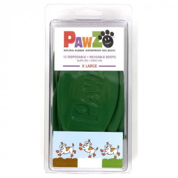 正規輸入品　アメリカ　Pawz Dog Boots社製　ポウズ　ラバードッグブーツ　ダークグリーン　XL　PZXL