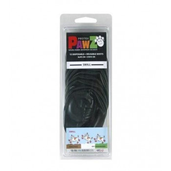 正規輸入品　アメリカ　Pawz Dog Boots社製　ポウズ　ラバードッグブーツ　ブラック　S　PZBLKS