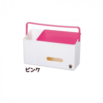 吉川国工業所　ペット用品収納ボックス　ポイッとバスケット　PRP-05　ピンク