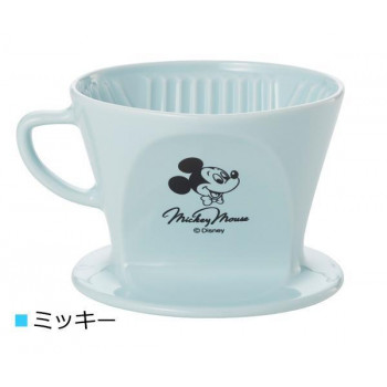 Disney ディズニー＆Kalita(カリタ) ドリッパー 波佐見焼　MMHA102(BL・ミッキー)・02075