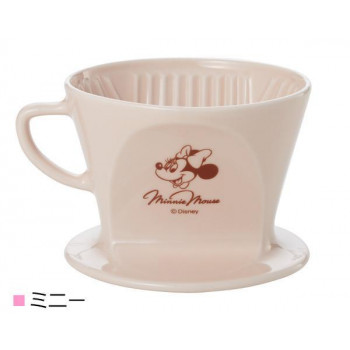 Disney ディズニー＆Kalita(カリタ) ドリッパー 波佐見焼　MNHA102(PK・ミニー)・02076
