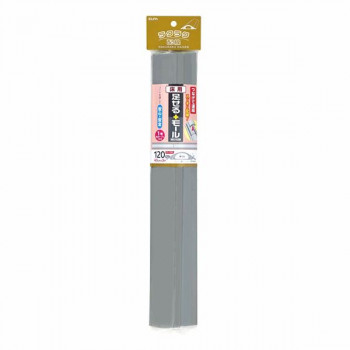 ELPA(エルパ) 足せるモール 床用 1号 全長120cm(40cm×3本) グレー PSM-U140P3(GY)