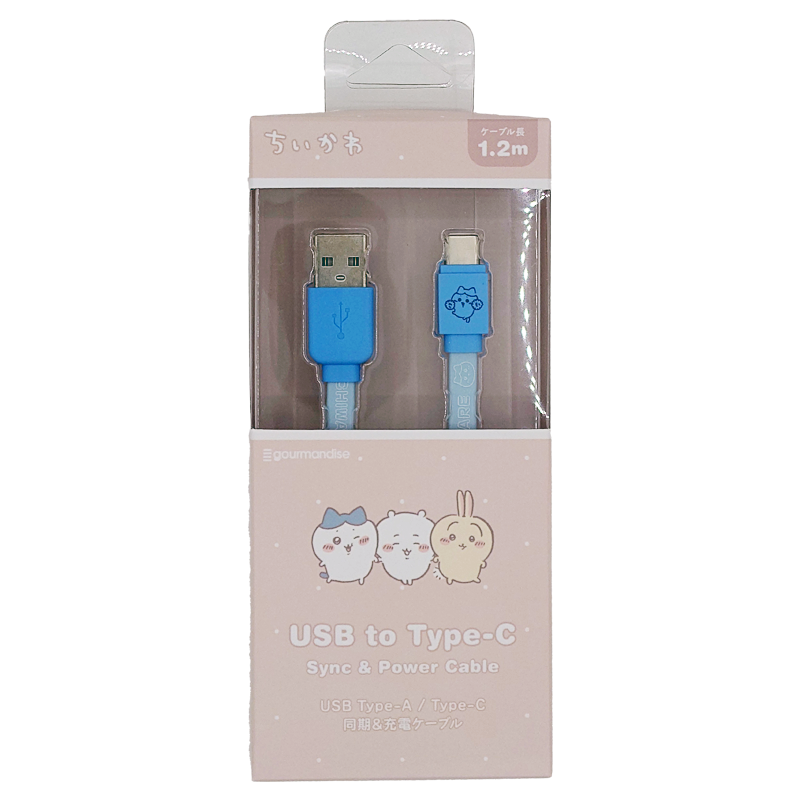 ちいかわ ハチワレ 充電ケーブル USB Type-C対応