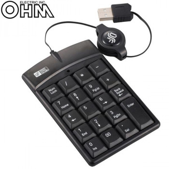 オーム電機 OHM USBテンキー(伸縮ケーブル付き) PC-STK3-K