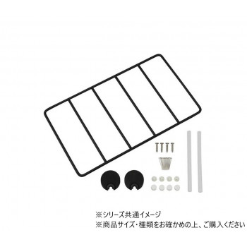 TQOOL 石膏ボード＆木壁につけられる奥行15cmのシェルフ ワイヤーシェルフ ショート 98481　ブラック
