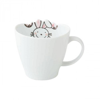 42211 波佐見焼 with Family with Kids うさぎ ミニマグ 175ml