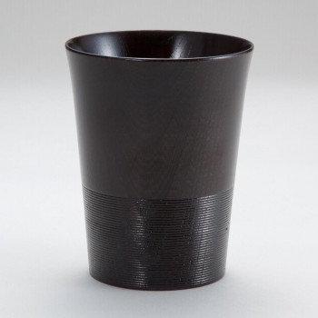 東出漆器 TSUTAE 「伝」山中塗 プレミアムカップ 黒 6024