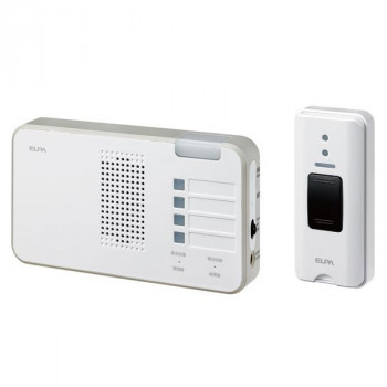 ELPA(エルパ) ワイヤレスチャイム ランプ付受信器+押ボタン送信器セット EWS-S5230