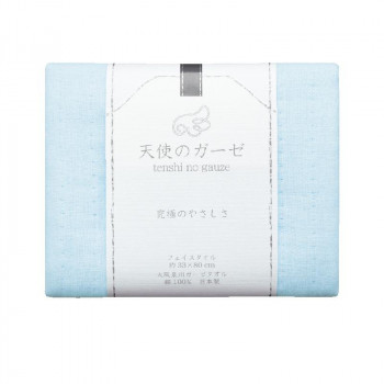 日繊商工 天使のガーゼ(tenshi no gauze) フェイスタオル TE-1001 ブルー