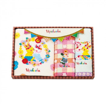 Upcheeka(アプチェカ) バス・フェイスタオルセット UPA-300 1104-042