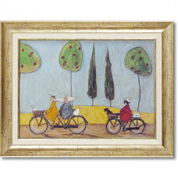 ユーパワー Sam Toft サム トフト アートフレーム 「みんなでサイクリング」 ST-08006