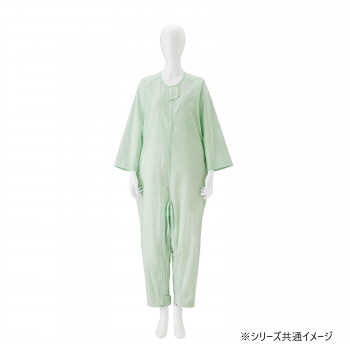 竹虎 介護ねまき グリーン L 106614