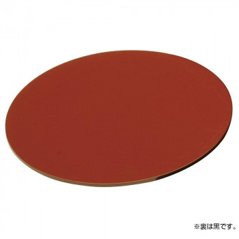 萬洋 丸朱塗り板φ21.5cm(φ24cm用) 21-8161