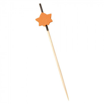 萬洋 飾り串 紅葉 (橙)12cm100本入 18-393A