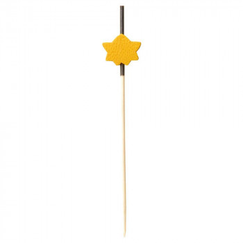 萬洋 飾り串 紅葉 (黄)12cm100本入 18-393B