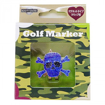 BEAUTY GOLFER ゴルフマーカー スカル GMN-5 ブルー