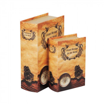 ブック型収納ボックス BOOK BOX 2個セット 28276