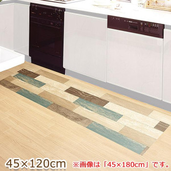 貼ってはがせる! リノベシート ペイント木 45cm×120cm ブルー(B) REN-08